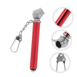 Manomètre de pression des pneus de voiture miniature en alliage d'aluminium portable, logo personnalisé, stylo mesureur de pression des pneus avec porte-clés - Product Image 4