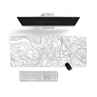 Tapis de souris personnalisé avec logo 800x300mm Tapis de souris de jeu topographique personnalisé Tapis de souris grand format Tapis de bureau Tapis de souris de jeu