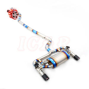 Para BMW Serie 1 335 <span class=keywords><strong>335i</strong></span> <span class=keywords><strong>F30</strong></span> 3.0T 2012-2016, Sistema de Escape con Silenciador y Tubo de Bajada de Acero Inoxidable Pulido a Espejo de 1.5mm - Product Image 2