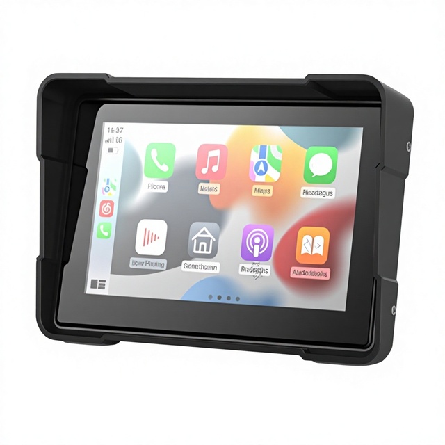 Cross-Border 5-Inch Motorcycle Electric Vehicle Dash Cam Waterproof Portable WIFI Wireless CarPlay Tire Pressure Monitoring