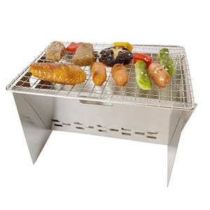 Griglia <span class=keywords><strong>BBQ</strong></span> Pieghevole in Acciaio Inox Leggera e Facile da Installare con Telecomando per Giardino Esterno Portatile a Carbone - Product Image 1