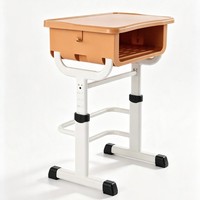 Ensemble table et chaise réglables en plastique pour enfants, robuste, facile à assembler, bureau et chaises pour les élèves du primaire et du secondaire