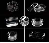Récipient en plastique PS carré transparent personnalisé en gros pour boîte d'emballage de pâtisserie Tiramisu bonbons alimentaires pour biscuits pain pour