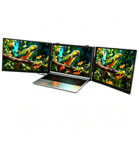 Écran portable triple ultra-fin 15,3 pouces IPS 1200p S8UltraMax pour ordinateurs portables de 13 à 17 pouces avec Mac/Windows