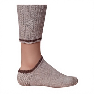 Traditional Bavarian German Lederhosen Men's Winter <b>Socks</b> 100% <b>Wool</b> Anti-Bacterial Breathable Plaid Pattern Seamless Knitted - Product Image 1