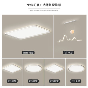 Lámpara de Techo LED Ultrafina de Espectro Completo, Protección Ocular, Luz Brillante para Sala de Estar y Dormitorio - Product Image 5