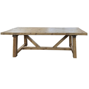 Bàn Ăn Bằng Gỗ Nguyên Miếng Phong Cách Mộc Mạc Kiểu Cổ - Product Image 4