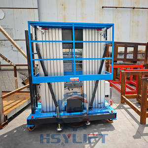 Plataforma de elevación eléctrica Elevador de aleación de aluminio hidráulico vertical móvil Plataforma de trabajo aéreo de un solo mástil - Product Image 2