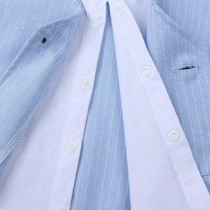 Vêtements pour tout-petits, ensembles de vêtements officiels pour bébés, ensembles de pantalons rayés pour garçons avec chemise en gros - Product Image 4