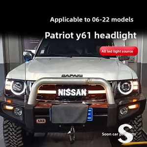 Pour Patrol Y61 2006-2022, phares modifiés à double lentille LED <span class=keywords><strong>12V</strong></span> 24V avec feux de jour et clignotants - Product Image 3