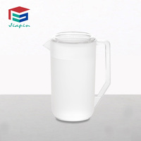 Pichet à eau en PP sans BPA de 2,4 L/3,3 L/5 L, pot à jus, pot à bière, thé au lait, boisson, carafe en plastique avec couvercle, résistant à la chaleur pour usage commercial