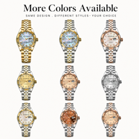 50PCS Jam Tangan Wanita Mewah Custom Dial NH05 31mm Gerakan Mekanis Dial Cangkang Mutiara Berlian Jubilee Safir Tanggal