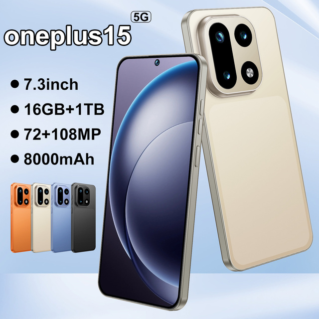 Direct Manufacturer One Plus15 5G CDMA LTE 108MP Camera 16GB RAM + 1TB ROM OTG Multi-Language New 2026