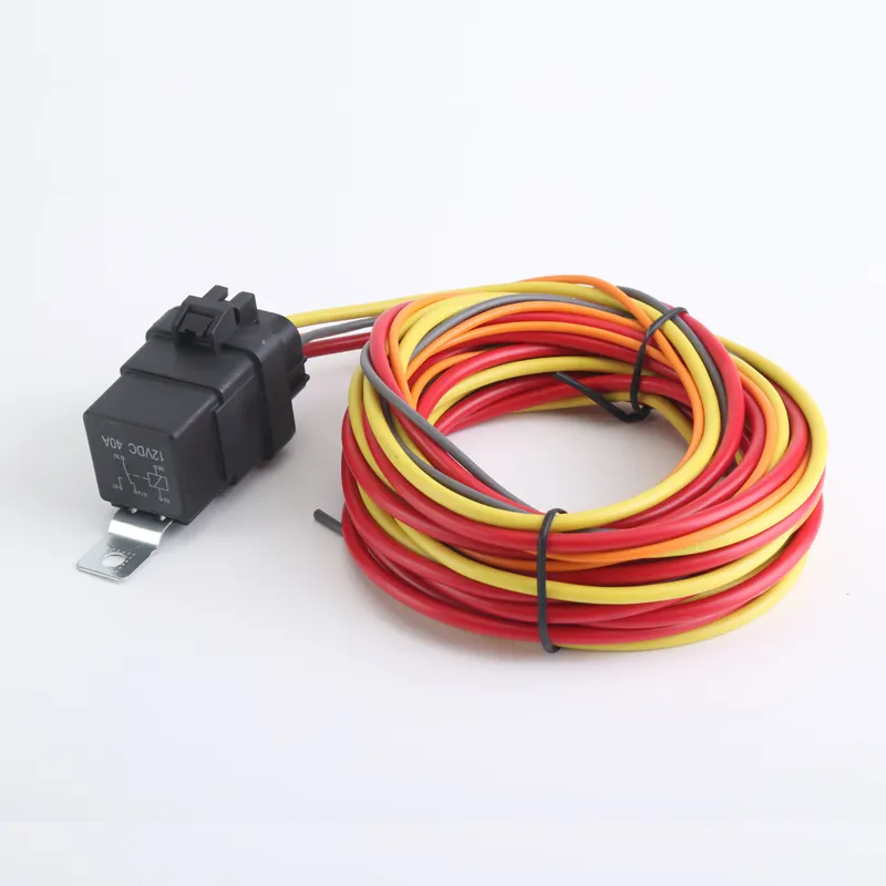 Dual electric cooling fan wire harness kit 185On165Off Thermostat 40A relay Relay Kit For Car Auto Fan