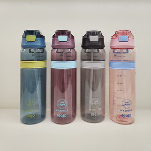 700 ml Tritan <span class=keywords><strong>BPA</strong></span>-free chai nước bằng nhựa leakproof chịu nhiệt rơm Workout Hydration máy rửa chén an toàn du lịch phụ kiện - Product Image 2