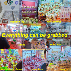 Mesin boneka Mini LED lebar 4-pemutar, mainan boneka cakar derek Mini ujung boneka untuk Jepang <span class=keywords><strong>Korea</strong></span> - Product Image 5