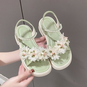 Sandalias Estilo Hada para Mujer, Combinables con Vestidos, Nuevas Sandalias de Playa con Plataforma y Suela Gruesa con Flores, Verano 2026 - Product Image 2