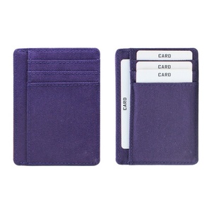Boshiho Hot Sell Customized Logo <b>RFID</b> <b>Blocking</b> Slim Card Holder Bifold Vegan Card Holder Eco Friendly <b>Wallet</b> Recycle Card Holder - Product Image 2