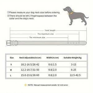 Engravable <b>Dog</b> <b>Collar</b> Polyester With Space Cotton Lining, Customizable Metal Buckle Pet Neckband for All Seasons Wholesale - Product Image 3