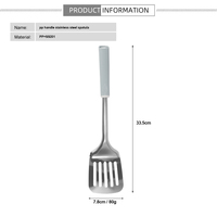 Ustensiles de cuisine en acier inoxydable, spatule à fentes en acier inoxydable poli miroir, outils de cuisine