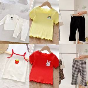 Envío rápido Conjunto de ropa para niño <span class=keywords><strong>niña</strong></span> Boutique Ropa para niños Conjunto de dos piezas para el verano - Product Image 1