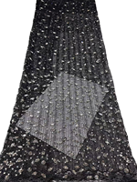 Tissu en dentelle française brodé de strass en cristal écologiques NI.AI avec pierres pour robes de mariée