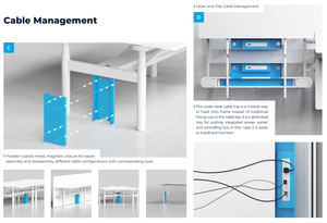 Bureau ergonomique à double moteur Staff Smart, mobilier de bureau, bureau debout, bureau électrique réglable en hauteur, bureau de travail informatique - Product Image 4