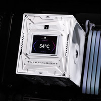 Thermalright Burst Assassin 120 VISION BLANC LCD CPU Cooler 6 tuyaux de chauffage double ventilateur pour assemblage de PC