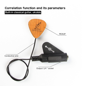 Personalizzazione in legno massello <span class=keywords><strong>WM</strong></span> 69 chitarra facile da installare Kahong Drum Ukulele Piezo Pickup chitarra Ukelele mandolino Adeline CN;GUA - Product Image 6