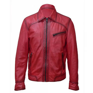 Veste en cuir décontractée pour hommes à prix raisonnable Meilleure qualité en cuir véritable Matériau fabriqué en vêtements d'extérieur pour hommes - Product Image 2