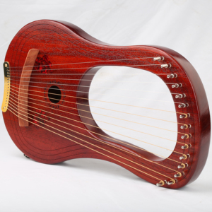 Geco fatto a mano a 15 corde antica lira di grecia arpa mogano legno mogano <span class=keywords><strong>G</strong></span> tono lira musica di alta qualità strumento musicale - Product Image 2