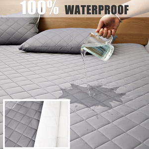 Bán Buôn 100% Polyester Chống-Mite Chống Bụi <span class=keywords><strong>Bedbug</strong></span> Bằng Chứng Vải Dệt Kim Không Thấm Nước Nệm Bảo Vệ Bao Gồm Cho Nhà Bệnh Viện - Product Image 2