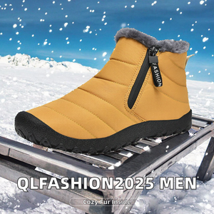 Fashion2025 <span class=keywords><strong>scarpe</strong></span> invernali da <span class=keywords><strong>uomo</strong></span> in cotone transfrontaliero <span class=keywords><strong>con</strong></span> soletta in pelliccia per la stagione autunnale - Product Image 2