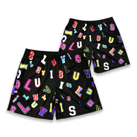 Pantalones Cortos Deportivos Personalizados de Alta Calidad con Logotipo, Impresión por Transferencia de Calor, Color a Elección, Poliéster, Casuales, para Hombre, Malla, Baloncesto, Tallas Grandes