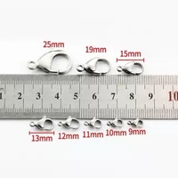 Fermoirs mousquetons en acier inoxydable, anneaux ouverts, apprêts de bijouterie, accessoires de connexion pour colliers et bracelets DIY, fabriqués en Chine