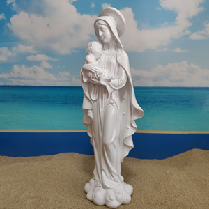 2025 Harz religiöse katholische Jungfrau Maria mit Jesuskind Statue für Haupt dekorationen - Product Image 6