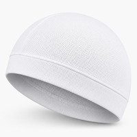 Bonnet de cyclisme en polyester à motif personnalisé ODM, sous-casque, bonnet ajusté anti-transpiration en tricot extensible, bonnet de cyclisme