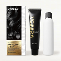 VSIU OEM Crème colorante permanente pour cheveux brun foncé, rouge vin, noir naturel, sans ammoniaque, nouvelle formule, 100% couverture des cheveux gris et blancs