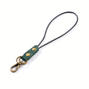 Cowhide Leather <b>Keys</b> <b>Lanyards</b> Portable Wrist Keychain <b>Lanyard</b> Rope <b>Key</b> Holder Strap - Product Image 6