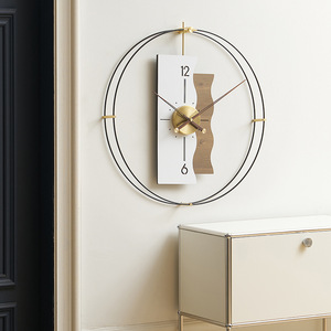 Nordic Minimalist <b>Wall</b> <b>Clock</b> Round <b>Silent</b> Battery Powered Modern Living Room Decorative <b>Clock</b> Single Face Jumping Seconds - Product Image 1