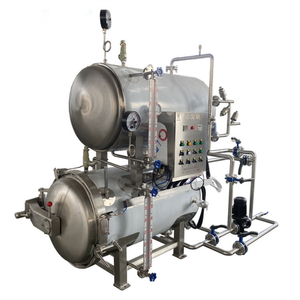 Petite machine à cornue à vapeur industrielle à immersion dans l'eau réservoir de stérilisation à haute pression et température à vendre - Product Image 1