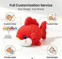 Peluche personnalisée Poisson Dragon Multicolore Taille Poisson Rouge Jouet en Peluche Vente en Gros