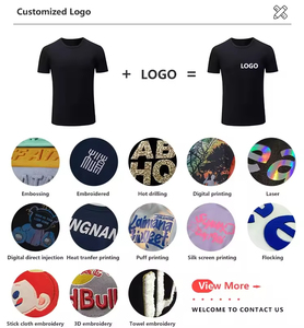 T-shirts pour hommes en gros, style streetwear ample d'été, imprimés, haute qualité, mode, logo 3D personnalisé en relief - Product Image 2