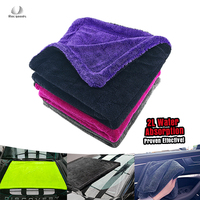 Serviette de voiture en microfibre écologique, recyclable, sans microfibre synthétique, avec logo, serviette de séchage pour voiture, 2000 gsm