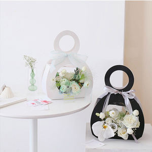 Cajas de papel vacías personalizadas para el Día de San Valentín, decoración de boda, flores, mango redondo, embalaje de regalo, gran oferta - Product Image 5