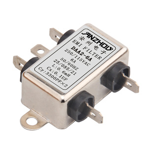 Filtro EMI Aodun DAA2 3A Monofásico 250VAC 50/60Hz L 2.0mH Cx 0.1uF Cy 3300pF X2 - Product Image 2