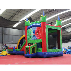 Ticari Parti Kiralama Su Şişme Oyun Alanı Zıplama Şatosu Kombosu <span class=keywords><strong>3</strong></span>'ü 1 Arada Şişme Kale Kaydıraklı ve Havuzlu Zıplama Evi - Product Image 5