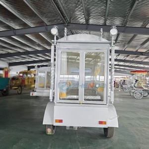 Chariot funéraire électrique de luxe Zhenda à six roues avec pneus en caoutchouc massif pour cercueil moderne HenNan - Product Image 3