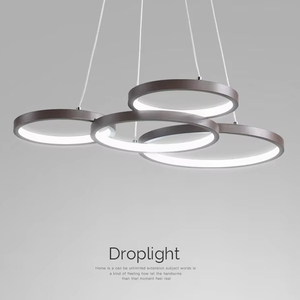 Cercle noir Art Restaurant cuisine île suspension lampe <span class=keywords><strong>scandinave</strong></span> maison salon mode <span class=keywords><strong>chambre</strong></span> <span class=keywords><strong>lustre</strong></span> - Product Image 2
