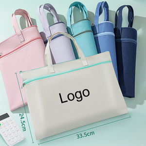 Thick Nylon Doble Pocket A4 <strong>Document</strong> <strong>Bag</strong> Handle Custom Logo Meeting School Office Durable Oxford Tote <strong>Bag</strong> <strong>Carrying</strong> Books Papers - Product Image 3